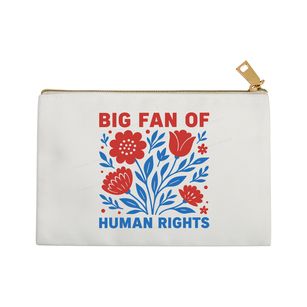 Pagewings Big Fan Of Human Rights Pouch