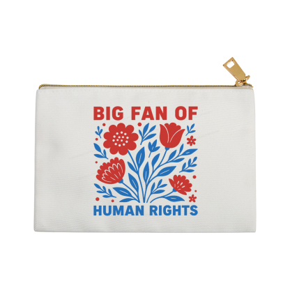 Pagewings Big Fan Of Human Rights Pouch
