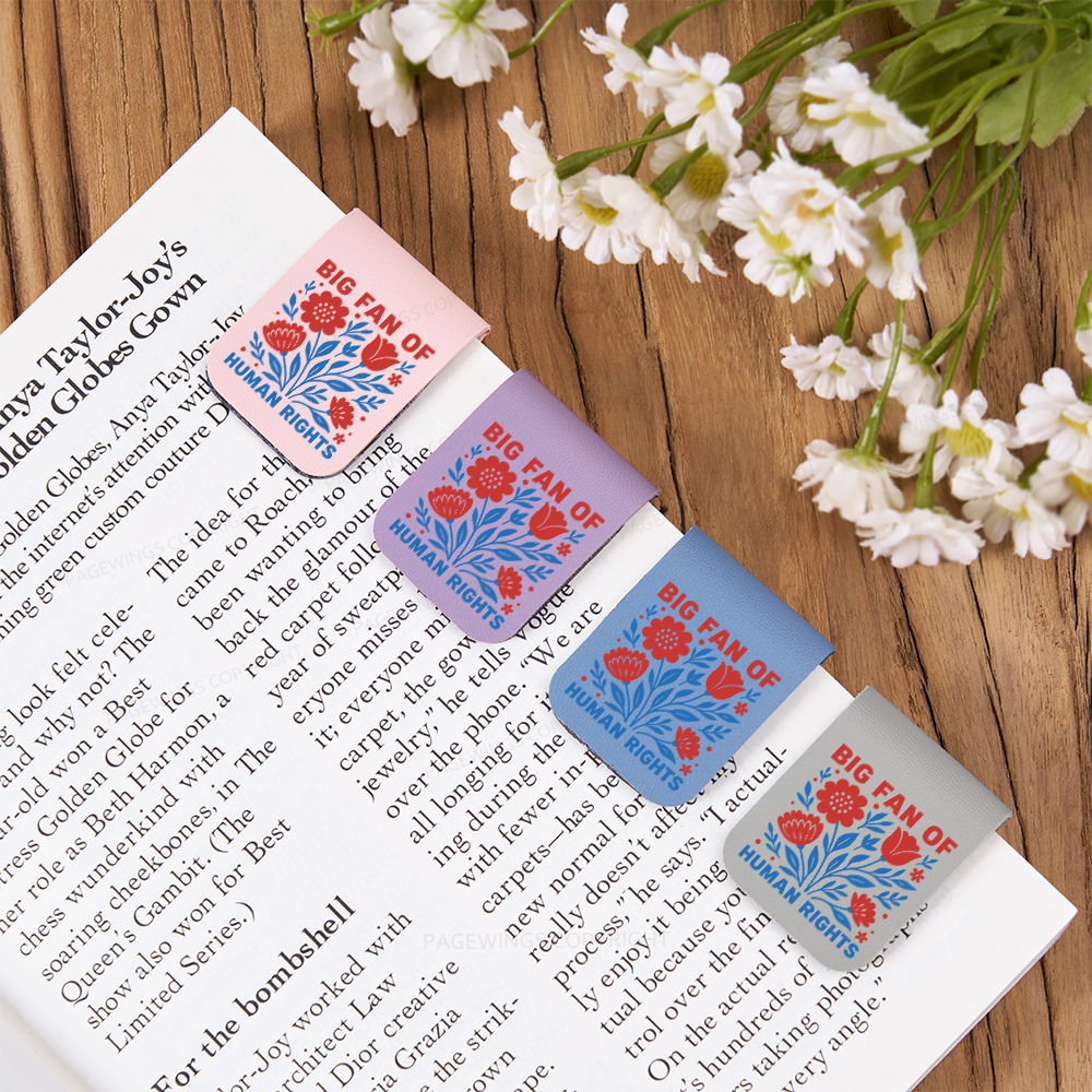 Pagewings Big Fan Of Human Rights  Magnetic Bookmark