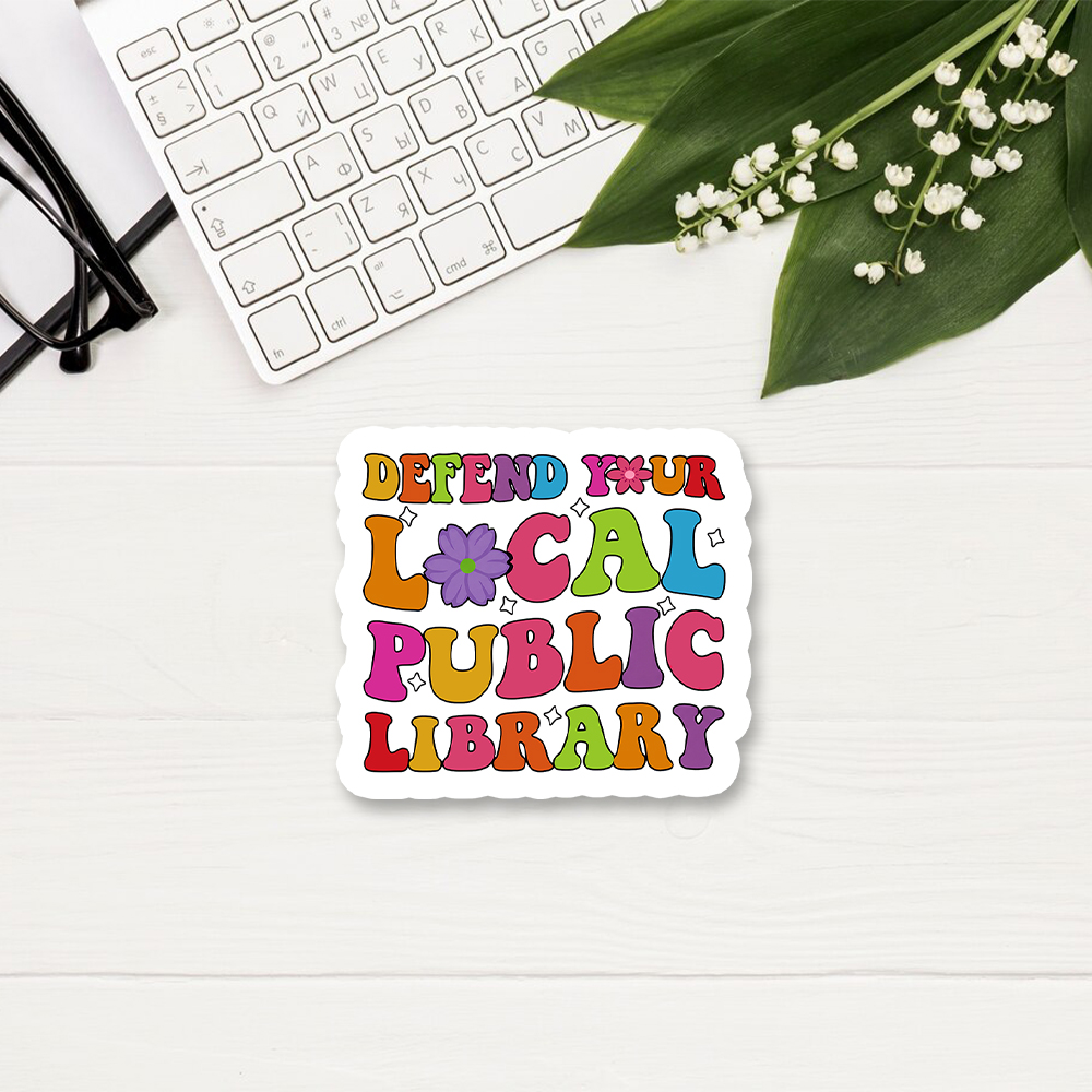 Pagewings Defend Your Local Public Library Sticker