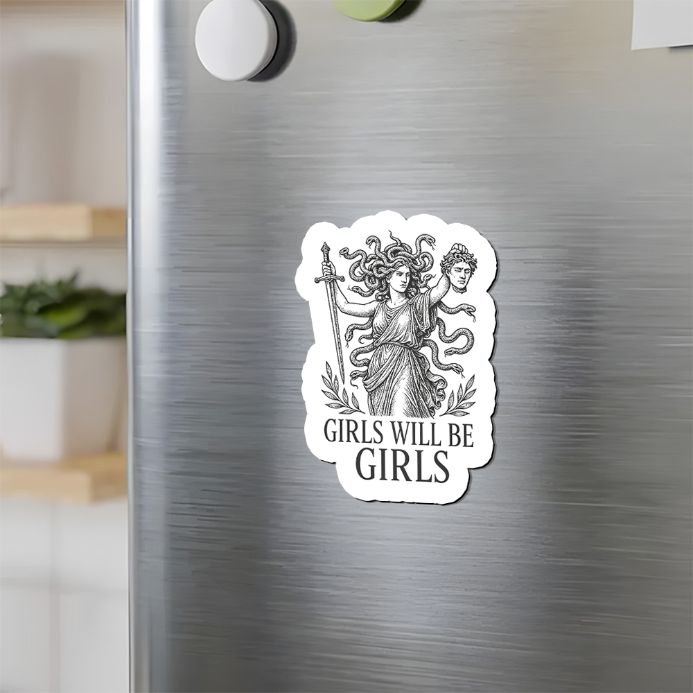Pagewings  Girls Will Be Girls Fridge Magnet