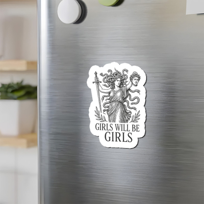 Pagewings  Girls Will Be Girls Fridge Magnet