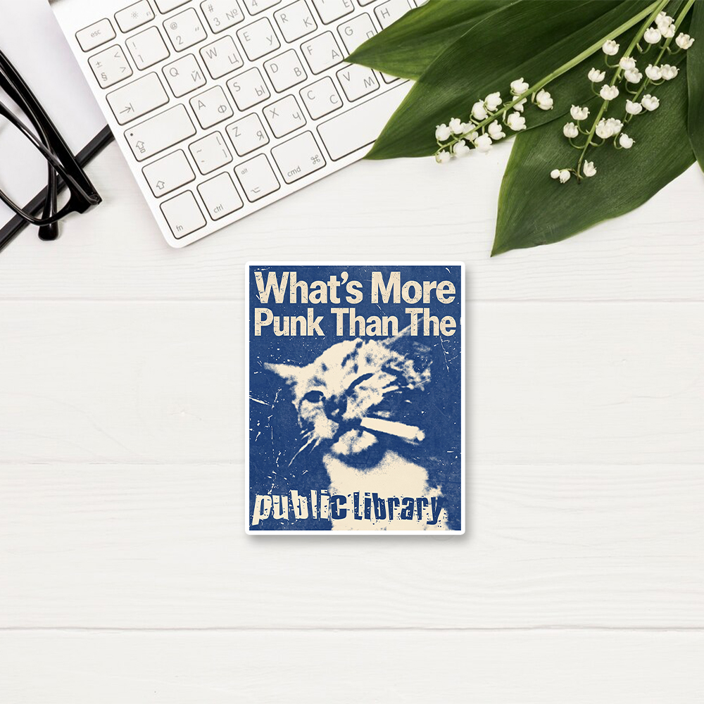 Pagewings What's More Punk Than The Public Library Sticker
