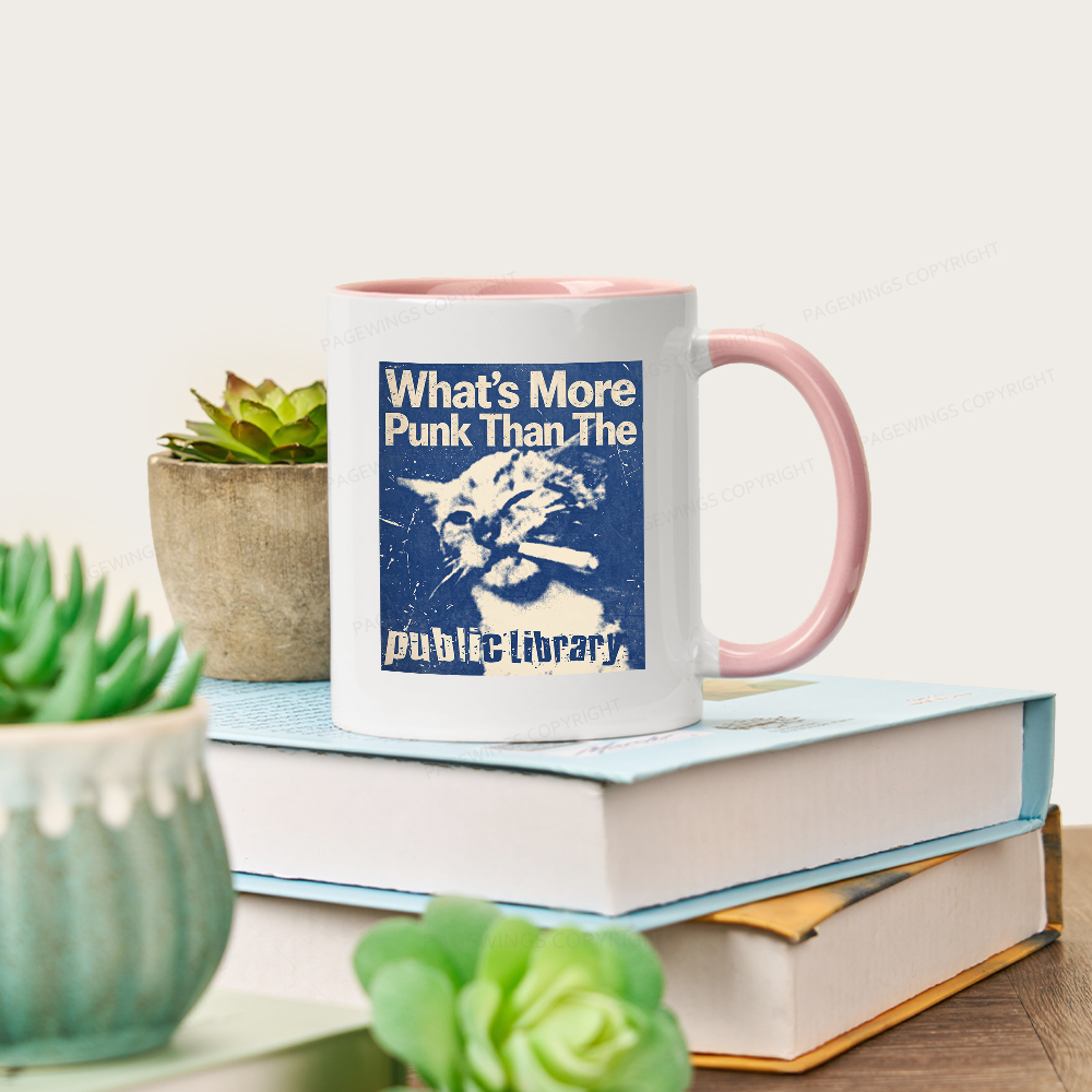 Pagewings What's More Punk Than The Public Library Mug
