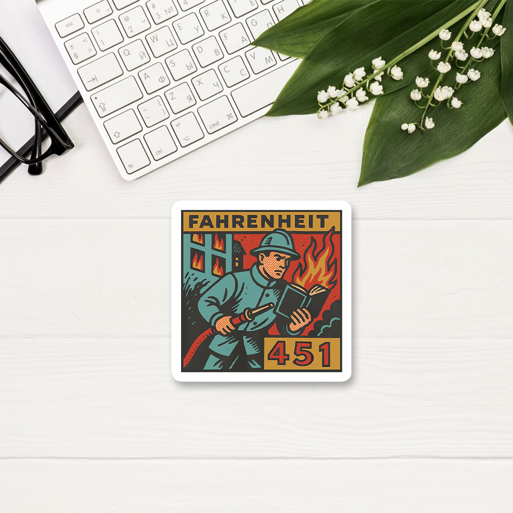 Pagewings Dystopian Literature Sticker