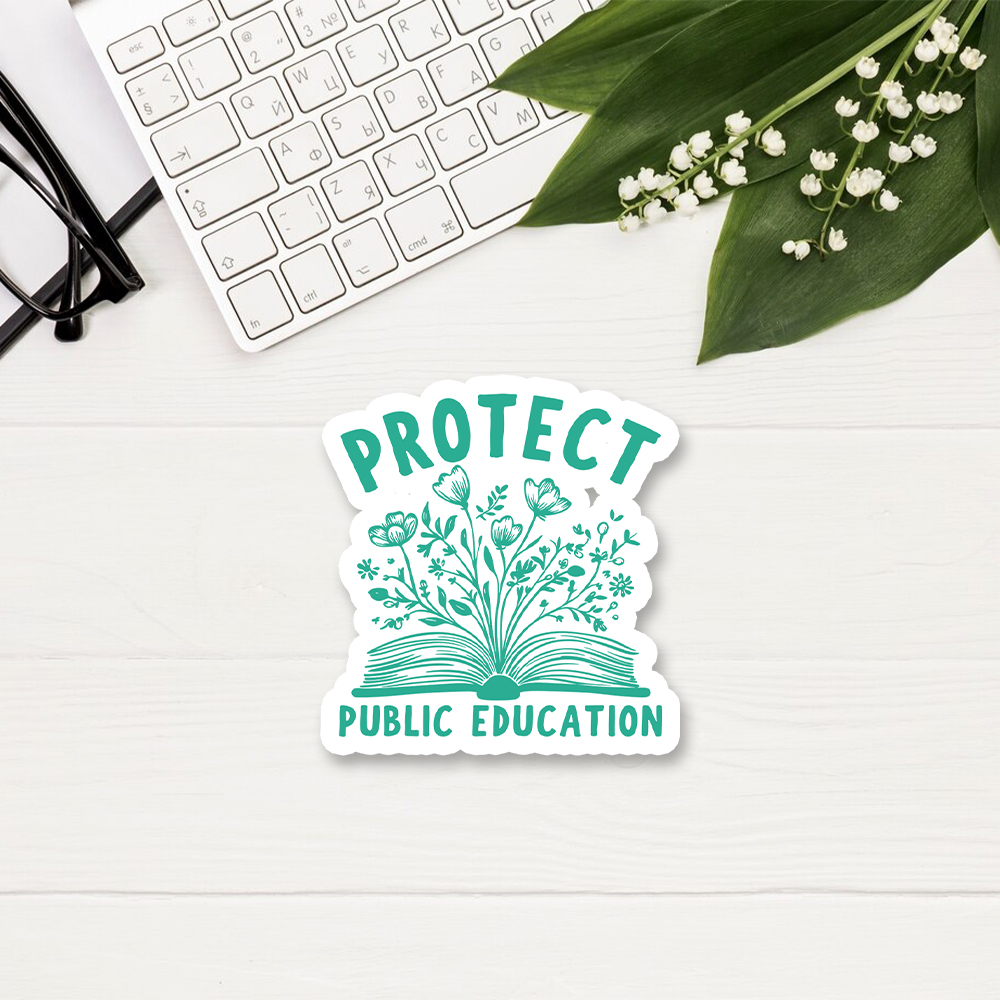 Pagewings Protect Public Schools Sticker