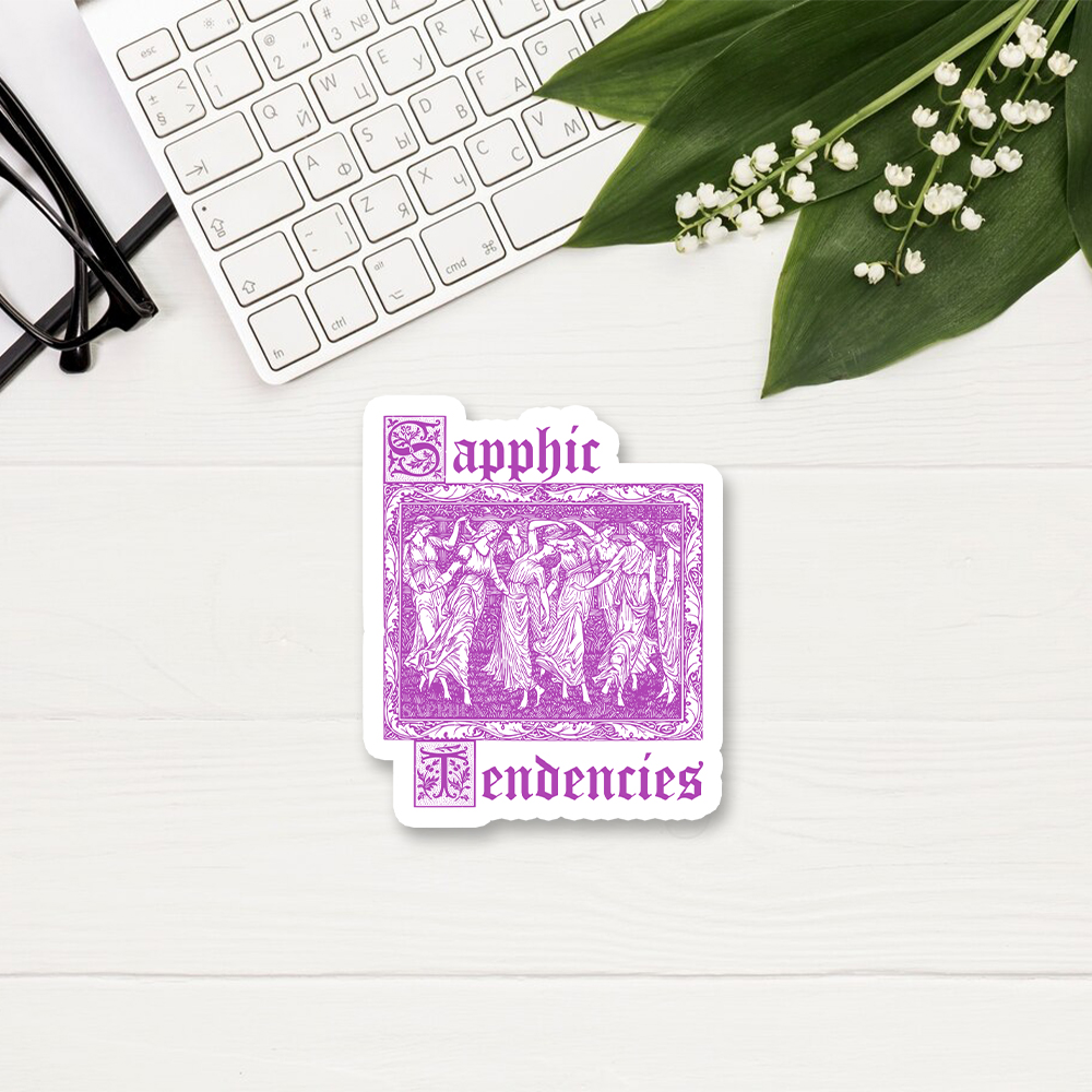 Pagewings Sapphic Tendencies Sticker