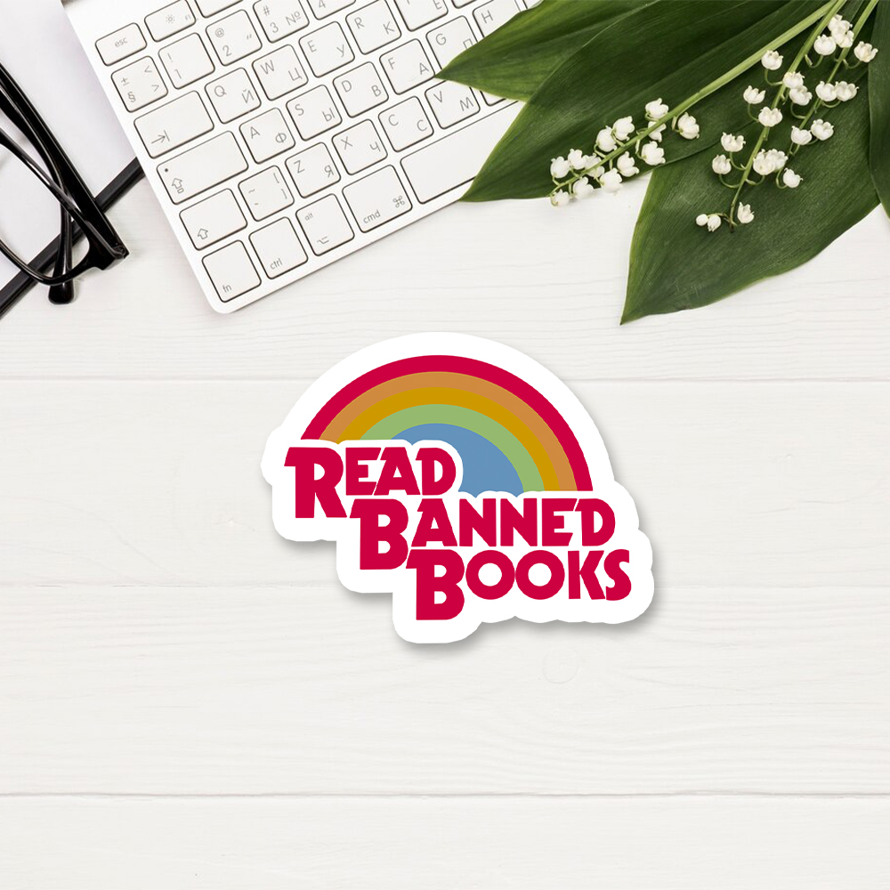 Pagewings Read Banned Books Sticker