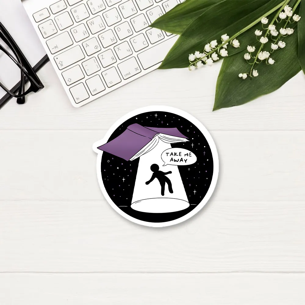 Pagewings Take Me Away Sticker