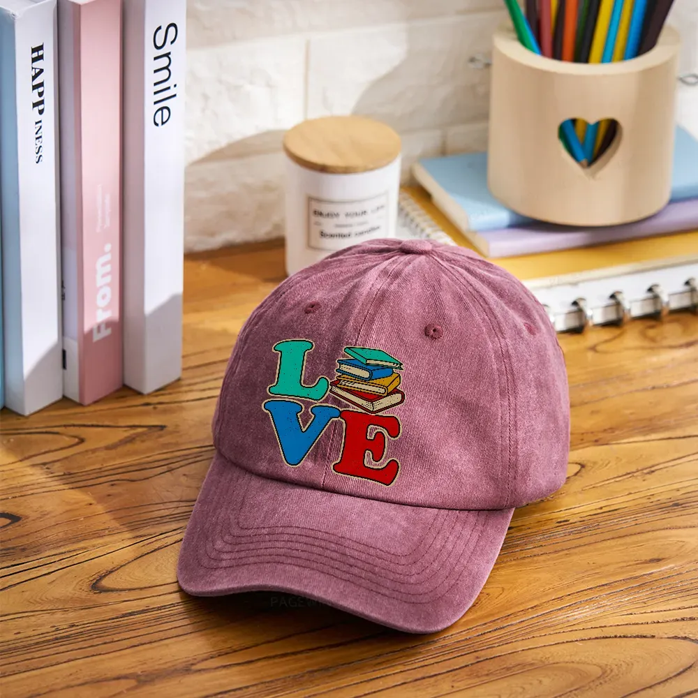 Pagewings Book Lovers Washed Cap