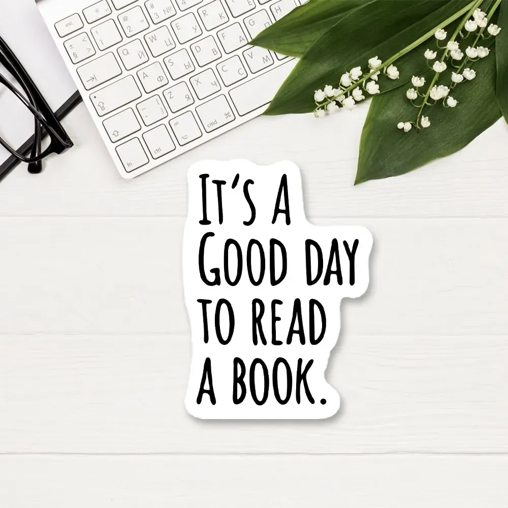 Pagewings It's A Good Day To Read A Book Sticker