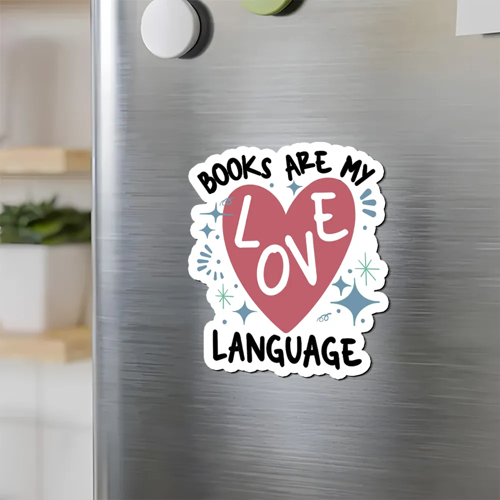 Pagewing Books Are My Love Language Fridge Magnet