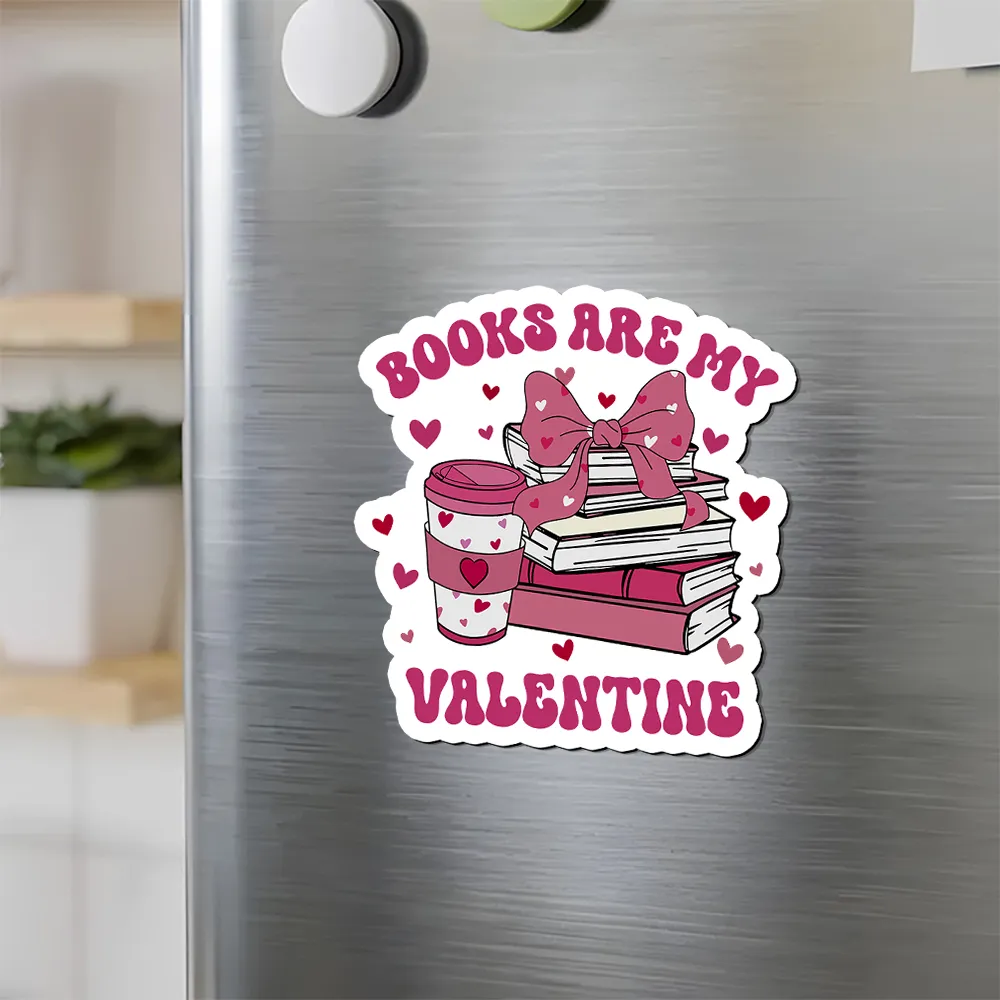 Pagewings All Booked For Valentines Fridge Magnet