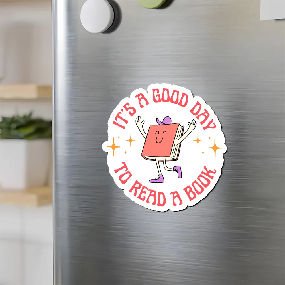 Pagewings It's A Good Day To Read A Book Fridge Magnet