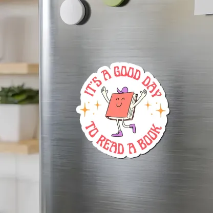 Pagewings It's A Good Day To Read A Book Fridge Magnet