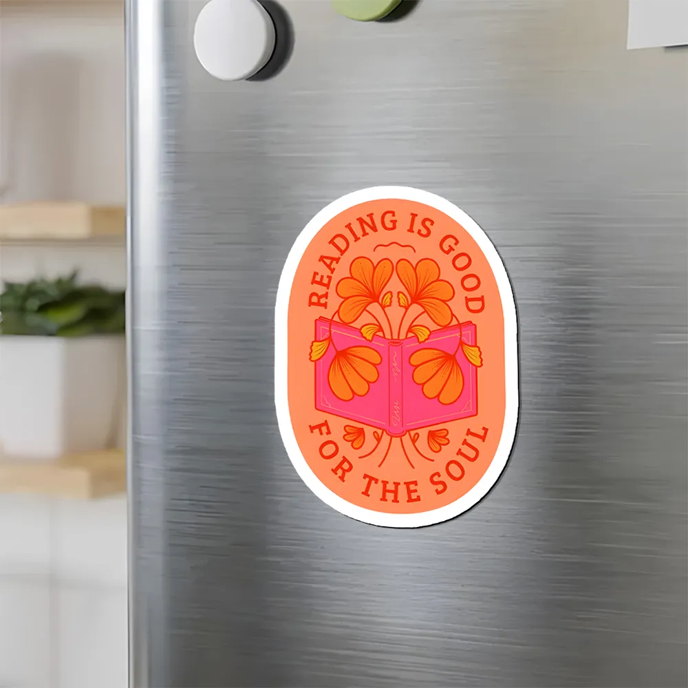 Pagewings Reading Is Good For The Soul Fridge Magnet
