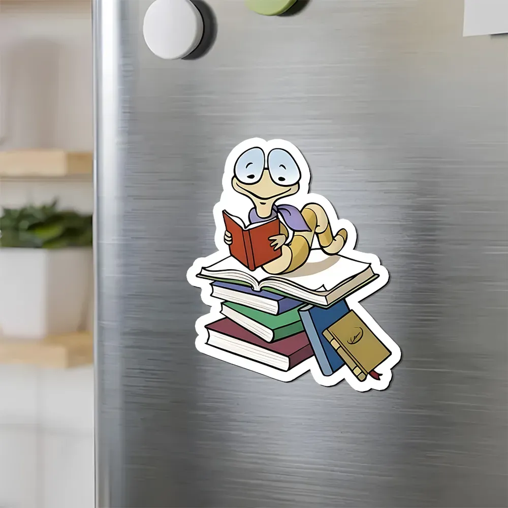 Pagewings Reading Snail and Book Fridge Magnet