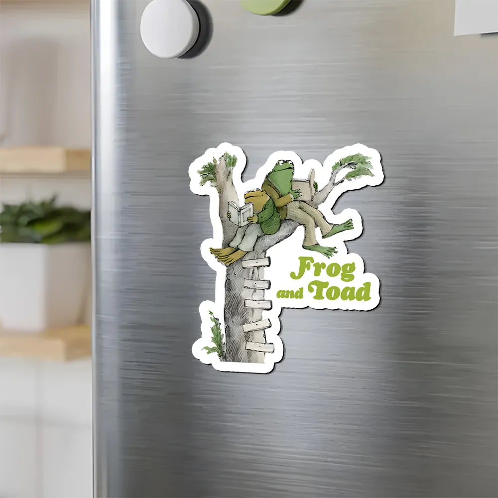 Pagewings Frog and Toad Old Book Fridge Magnet