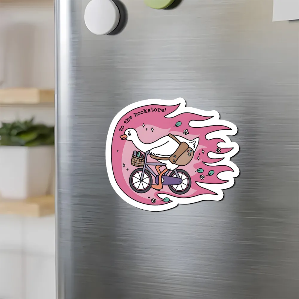 Pagewings Go To The Bookstore Fridge Magnet