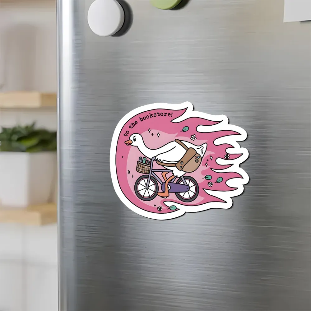 Pagewings Go To The Bookstore Fridge Magnet