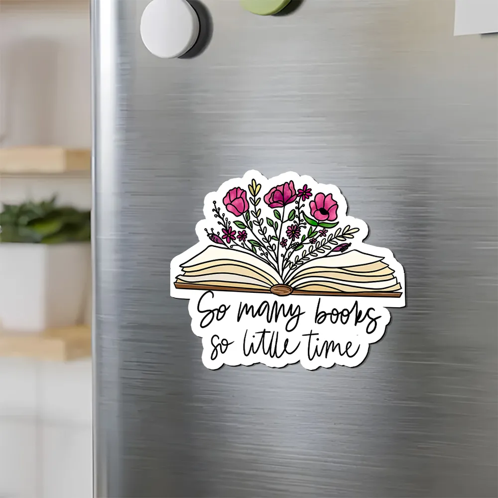 Pagewings So Many Books So Little Time Fridge Magnet