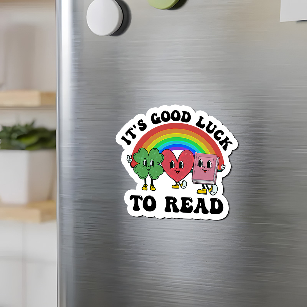 Pagewings St. Patrick's Day Librarian Fridge Magnet