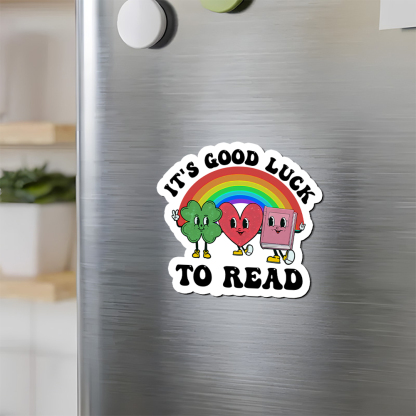 Pagewings St. Patrick's Day Librarian Fridge Magnet