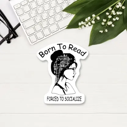 Pagewings Born To Read Sticker