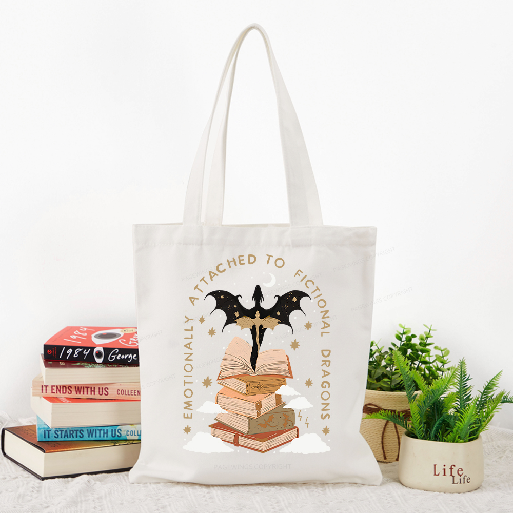 Pagewing Fantasy Romance Reader Gift Romantacy Tote Bag