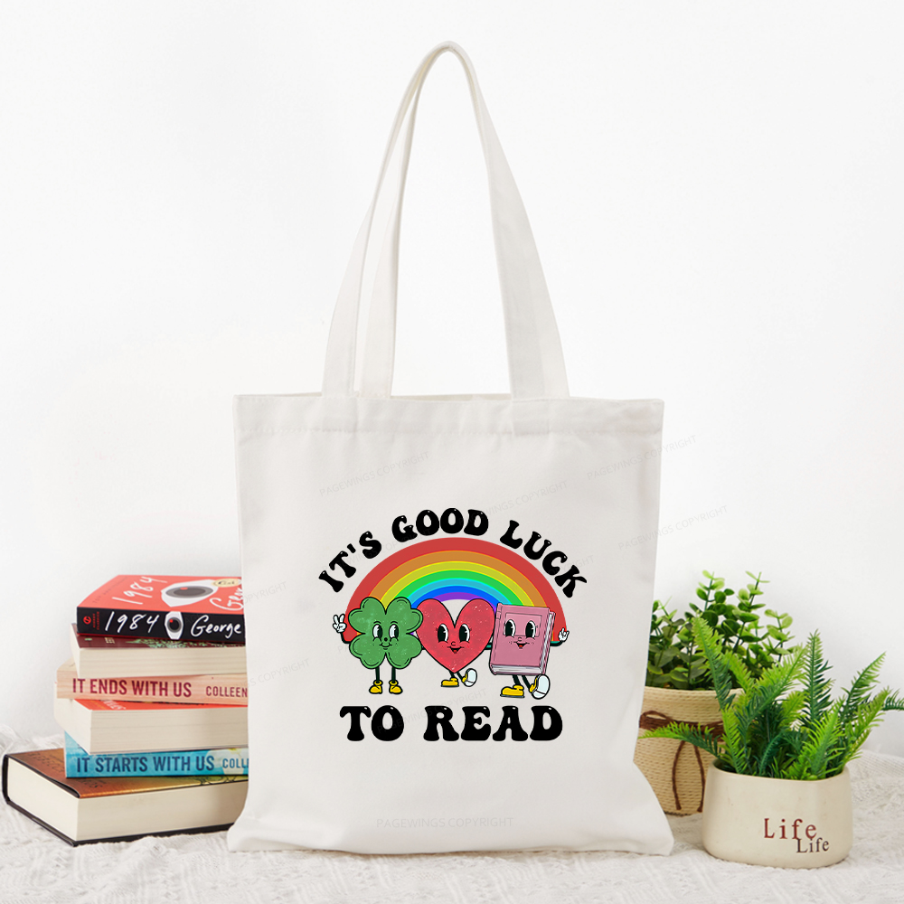 Pagewings St. Patrick's Day Librarian Tote Bag