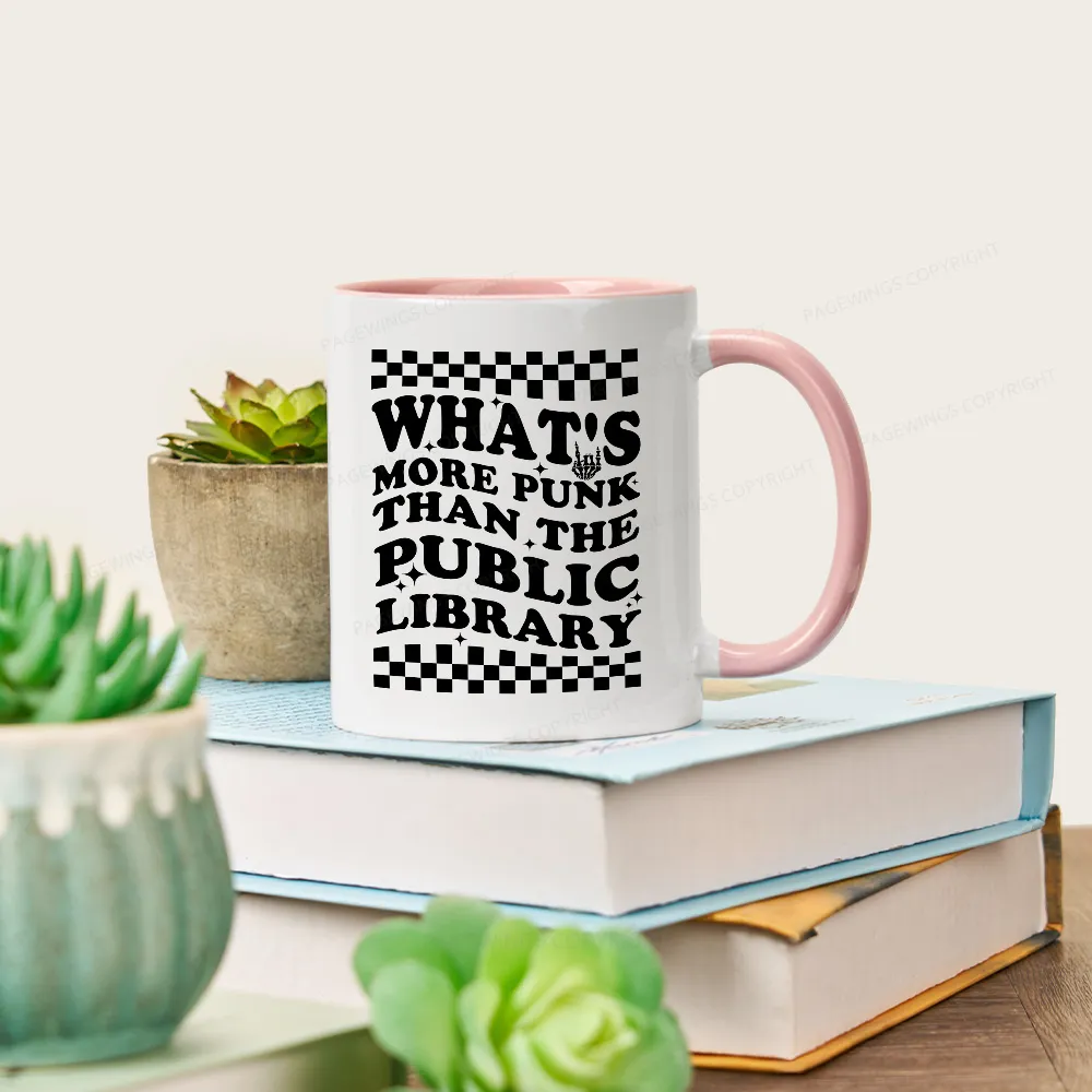 Pagewings Punk The Public Library Mug