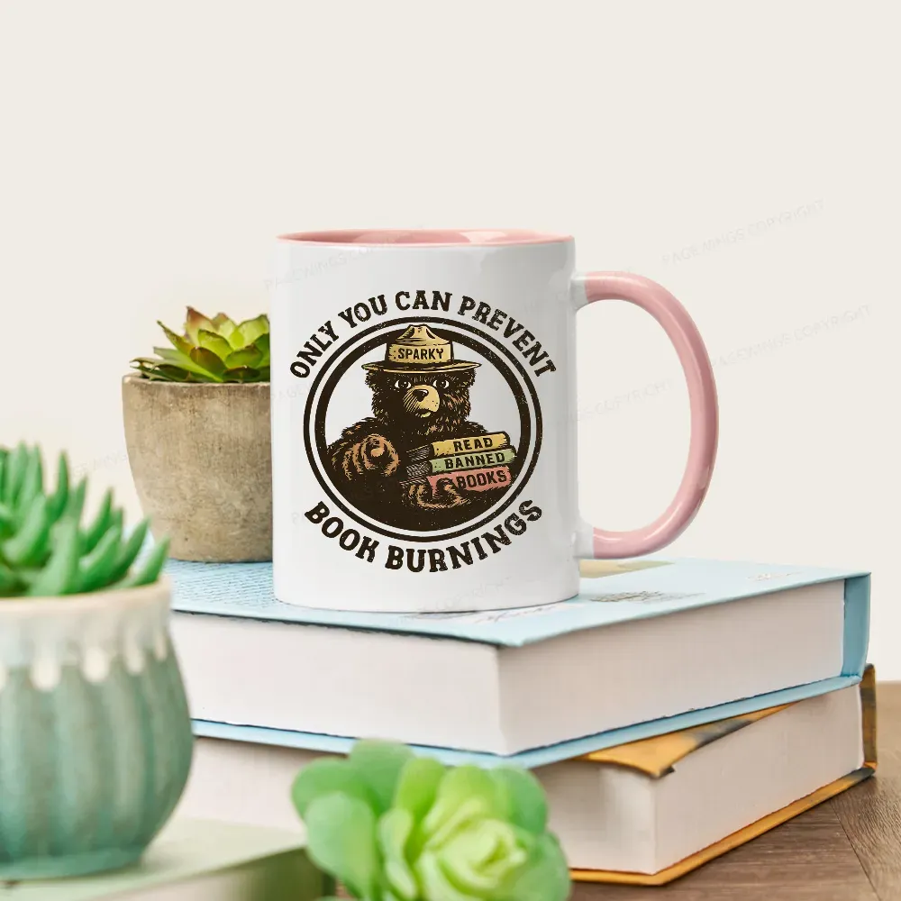 Pagewings Only You Can Prevent Book Burnings Mug