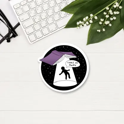 Pagewings Take Me Away Sticker