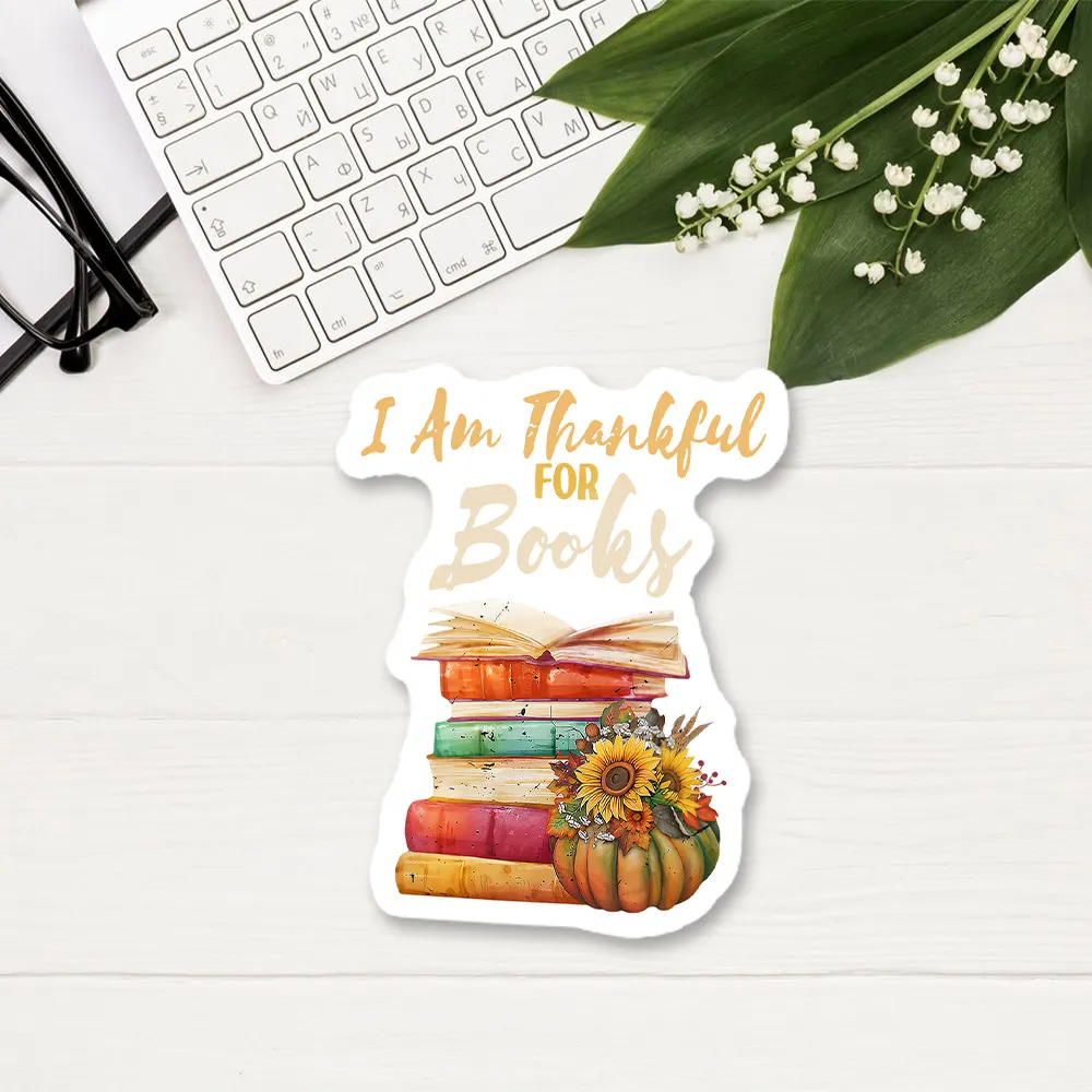 Pagewings Thanksgiving I‘m Thankful For Books Sticker