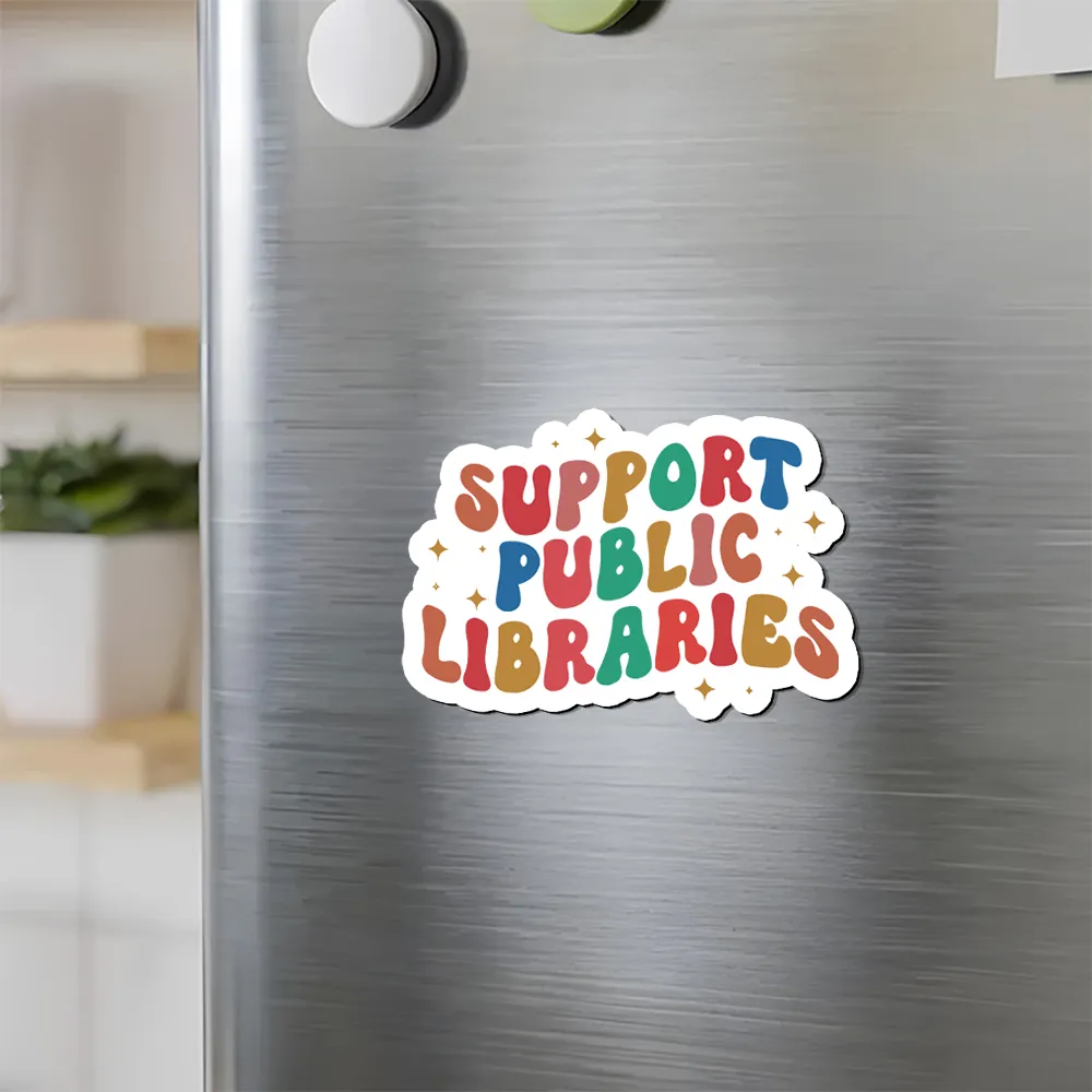 Pagewings Public Library Sweatshirt Fridge Magnet