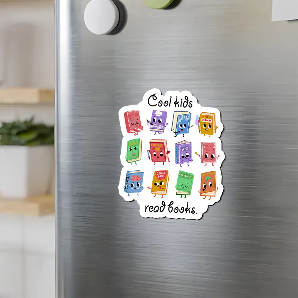 Pagewings School Librarian Shirt, Back To School Shirt Teacher Fridge Magnet