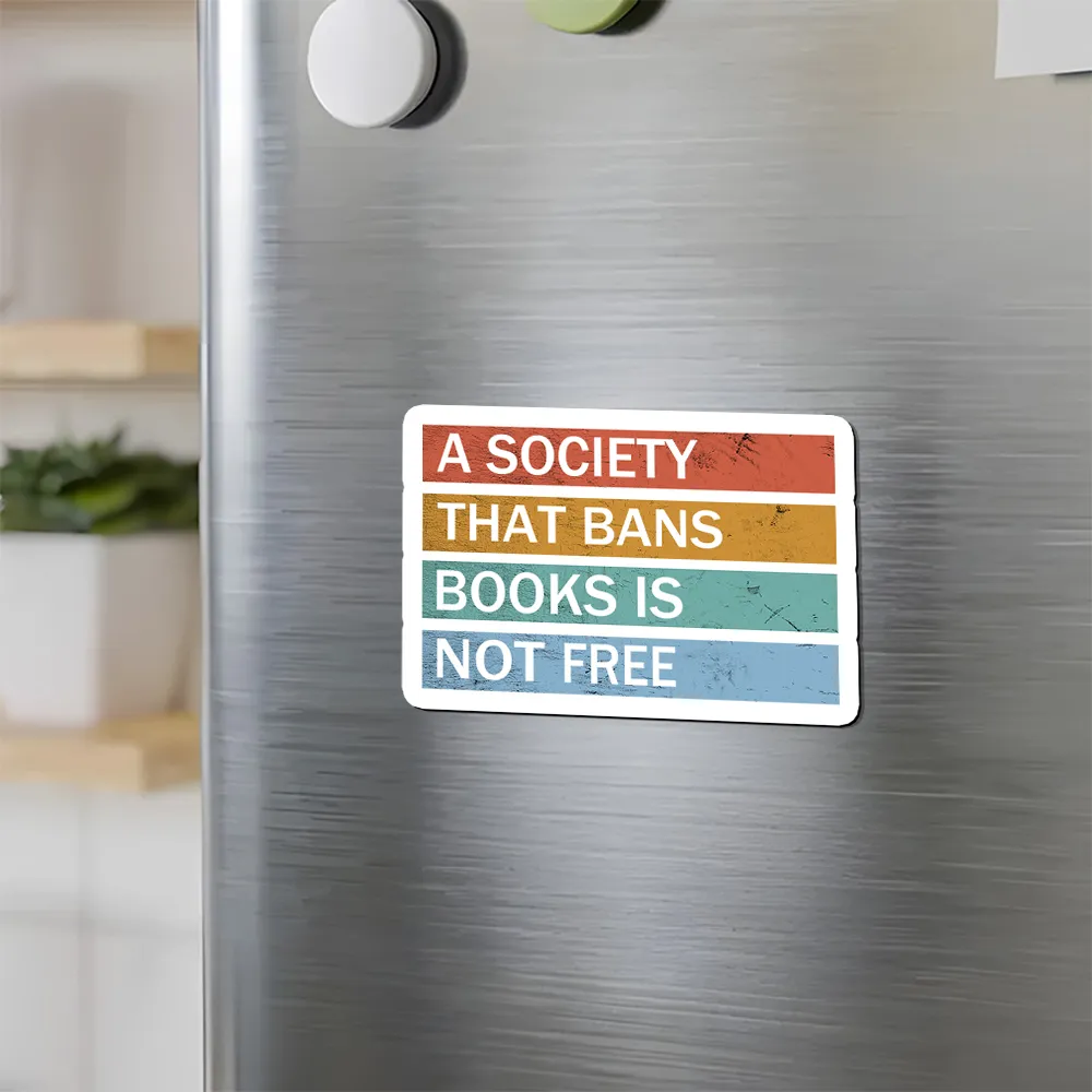 Pagewings Banned Books Shirt, Read Banned Books Fridge Magnet