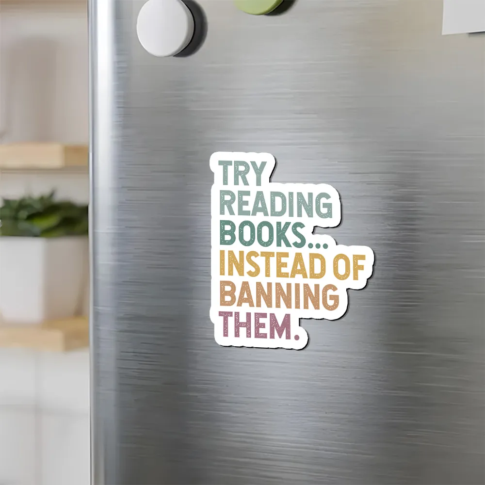 Pagewings Try Reading Books Fridge Magnet