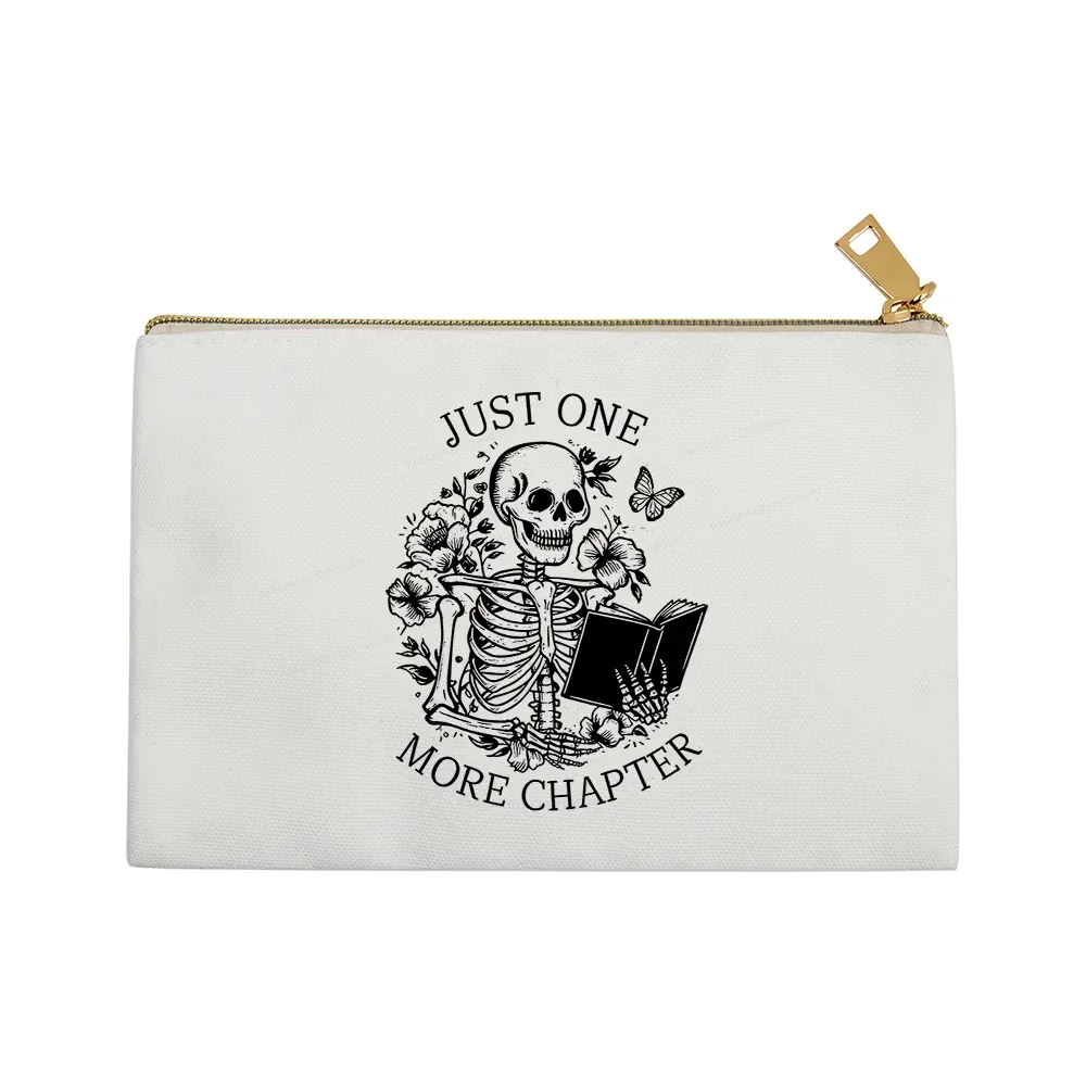 Pagewing One More Chapter Skeleton Unisex Pouch