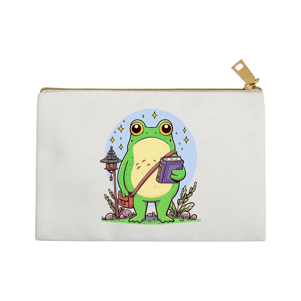 Pagewings Frog Reading Book Pouch