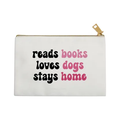 Pagewing Read Books & Love Dogs & Stay Home Pouch