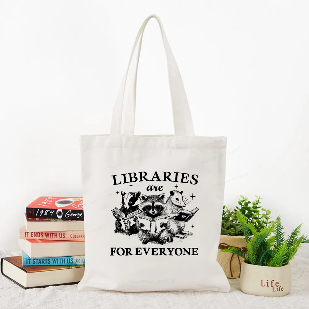 Pagewings Libraries Are For Everyone Tote Bag