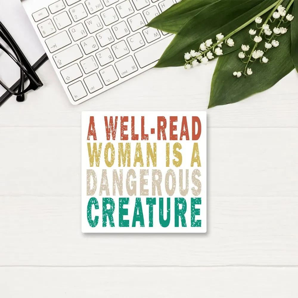 Pagewings A Well-Read Woman Is A Dangerous Creature Sticker
