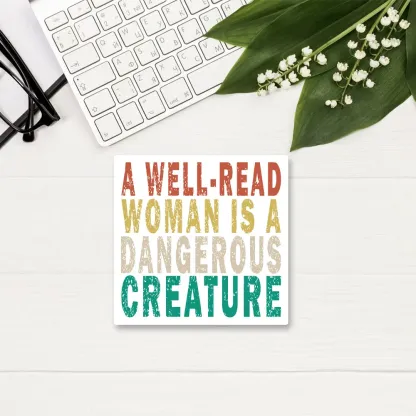 Pagewings A Well-Read Woman Is A Dangerous Creature Sticker