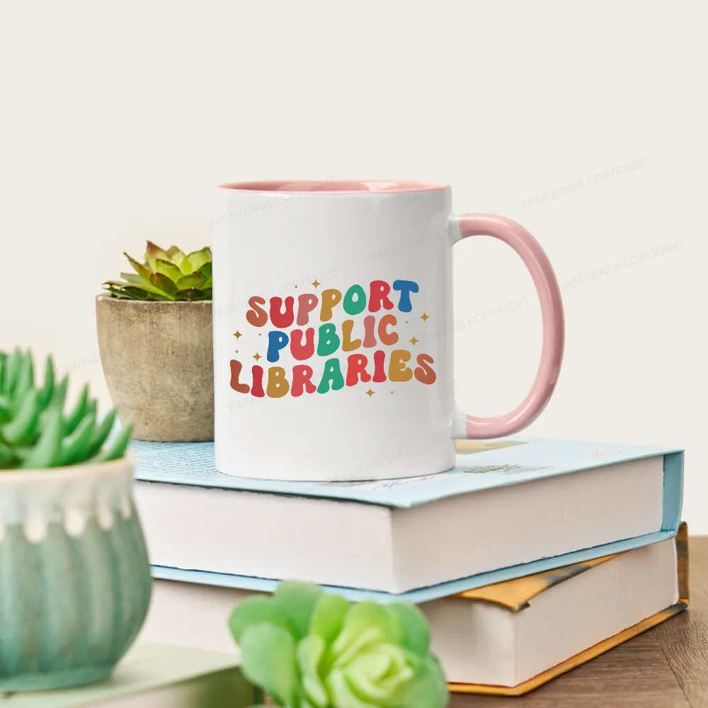 Pagewings Public Library Sweatshirt Mug