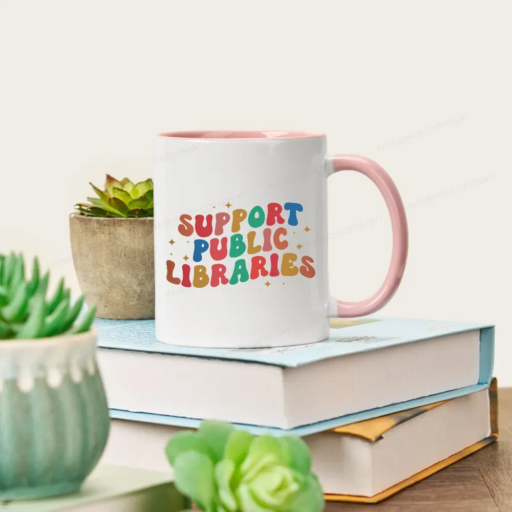 Pagewings Public Library Sweatshirt Mug