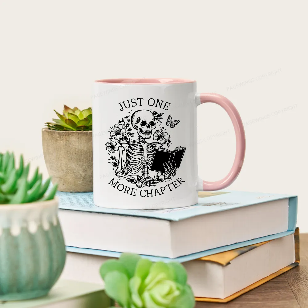 Pagewing One More Chapter Skeleton Unisex Tee Mug