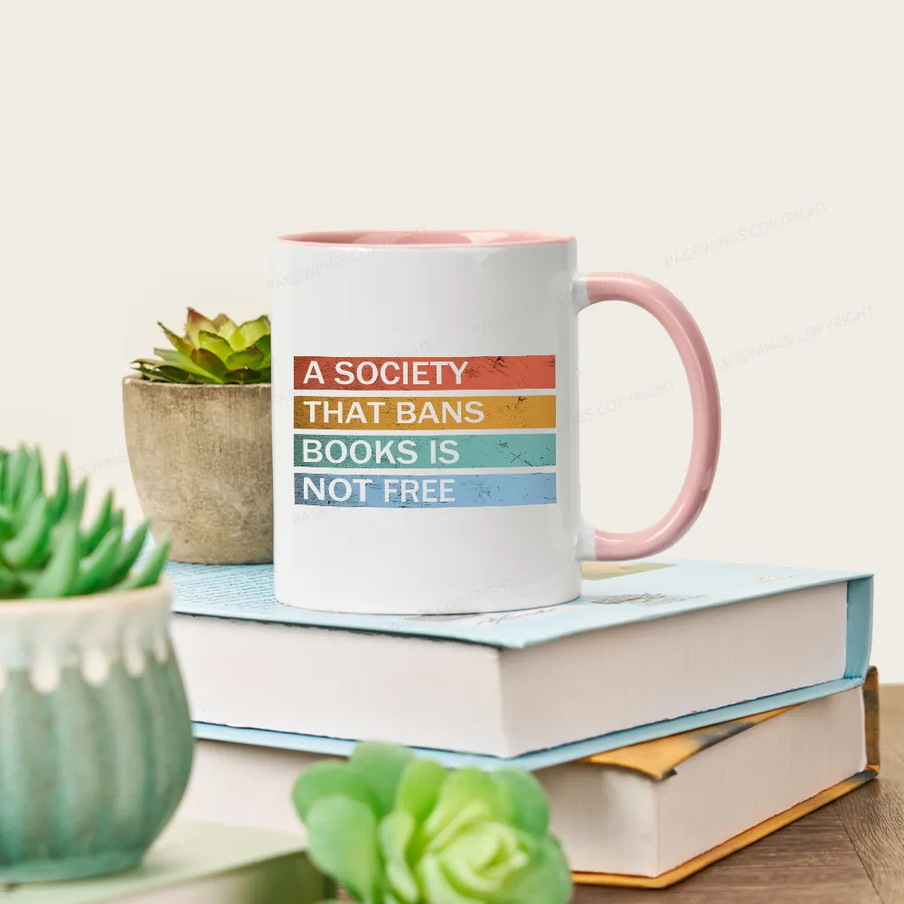 Pagewings Banned Books Shirt, Read Banned Books Mug