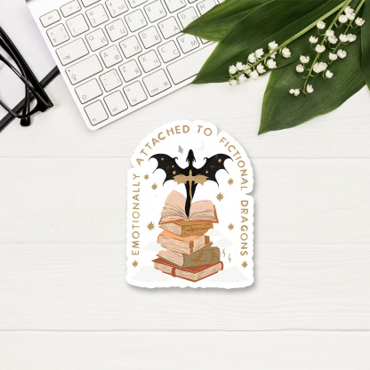 Pagewing Fantasy Romance Reader Gift Romantacy Sticker