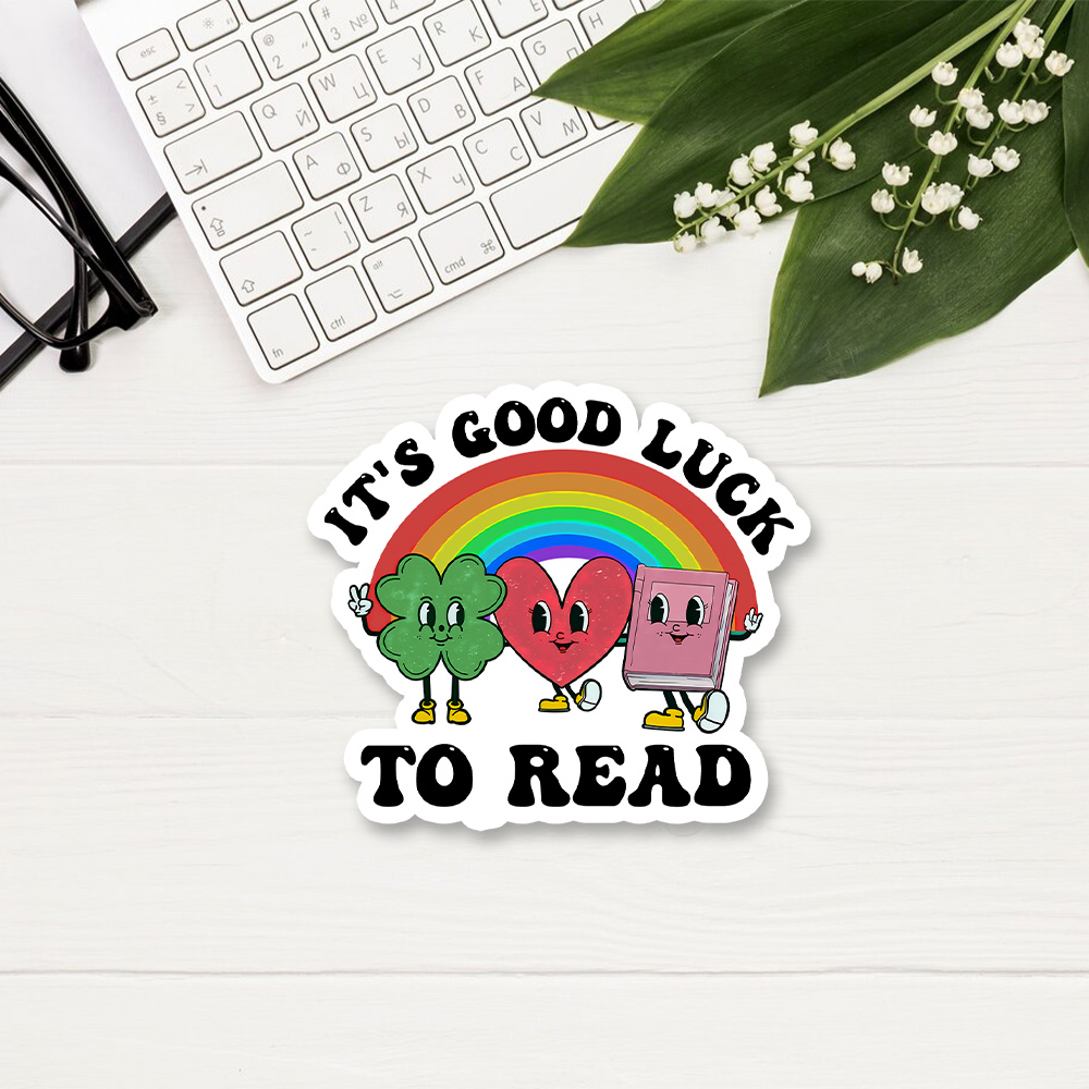 Pagewings St. Patrick's Day Librarian Sticker